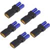 LINSYRC 5-Pack Adattatore Connettore Maschio Spina XT60 a Connettore Femmina Spina EC5 per Batteria RC Lipo