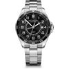 Victorinox Orologio Uomo Victorinox Fieldforce Classic GMT Quarzo Acciaio Inox Nero