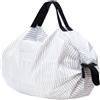 Shupatto COMPACT S Borsa pieghevole 7,5L - bianco rigato