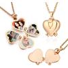 MeMeDIY Collana Con Medaglione Personalizzato Collana Con Ciondolo A Cuore può Contenere 4 Foto Collana Con Medaglione Vintage Placcato Oro Regalo Di Gioielli Per Figlia/Mamma/Donna -B2