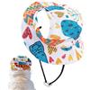 Generico Cappello da Sole per Gatti | Blocca Luce Solare Tesa Rotonda con Fori Auricolari - Cappello Protezione Solare da Cane e Gatto - Adatto Per La Giornata In Spiaggia Festa Fotografia Sport Vacanza Costum