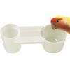 Qukoielly Distributore D'acqua per Gabbie Uccelli,Mangiatoia con Clip per Pappagalli | Contenitore Trasparente Antisplash per Giardino Domestico Pappagalli Galline Fringuelli Cince e Piccioni