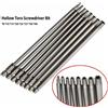 NONE Set di 8 Punte per Cacciavite Torx con Attacco Esagonale da 1/4 di Pollice, Punte Magnetiche a Stella T8-T40 per Trapano e Chiave, 150mm 200mm