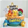 Potdemiel 13 pz/set Pokemon Torta Anime Figura Pikachu Festa Buon Compleanno Pokemon Decorazione Della Torta Forniture Ornamenti Ragazzo Regalo Dei Bambini