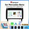Junsun Autoradio Junsun Wireless CarPlay Android Auto per Mercedes-Benz Classe SLK (R171) 2004-2010 con ventola di raffreddamento integrata, navigatore GPS Android, lettore multimediale, WiFi, DSP, RDS, BT,