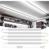 CHNAITEKE Tubo LED T5 da 50 cm 15 W Alluminio - Plafoniera da garage/Illuminazione da cucina sotto l'armadio/Lampada da parete 110 V-220 V Tensione universale
