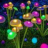 GCTECHING Luci solari da giardino Luci solari a fungo a LED a doppia modalità Decorazioni impermeabili Cortile Patio Via Meduse per l'atmosfera del giardino