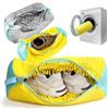 NONE Borsa per lavatrice per scarpe durevole da 1 pezzo per tutti i tipi di scarpe-giallo/grigio con cerniera per scarpe da ginnastica e scarpe casual Borsa per il lavaggio del bucato