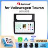 Junsun Autoradio Junsun Wireless CarPlay Android Auto per Volkswagen (VW) Touran Mk1 (Typ 1T3) 2010-2015 con ventola di raffreddamento integrata, navigatore GPS Android, lettore multimediale, WiFi, DSP, RDS,