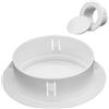 NONE Copertura per presa d'aria in plastica per fori dell'aria condizionata, protezione in rete rotonda da 40-150 mm, installazione facile per uso interno ed esterno, bianco