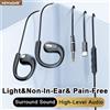 Newmsnr Clip-on Tipo C e cuffie con controllo cablato da 3,5 mm Auricolari con suono surround 9D Cuffie da gioco sportive Auricolari ENC in microfono HD per Samsung