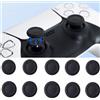TECTINTER 4/6/10PCS Joystick Tappi di Ricambio per PS5/PS4 Controller Thumbstick Grip Copertura Parti di Riparazione per PlayStation 5 Accessori di Gioco