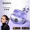 Sony Cuffie wireless originali Sony D151 stile clip-on aperto sul retro, auricolari sportivi Bluetooth 5.4 Cuffie con cancellazione del rumore Hi-Fi