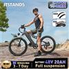 BURCHDA ITSTANDS RX26 Bicicletta Elettrica da Montagna 1000W 45KM/H, Batteria al Litio 48V20AH, Fatbike Elettrica da 26 Pollici per Adulti