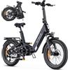 ENGWE L20 3.0 Pro Bici Elettrica - Motore da 250W, 100 N·m, Batteria 48V 15Ah, Sospensioni Complete, Pneumatici Fat da 20'', Freni a Disco Idraulici, Cambio Shimano a 7 Velocità, Autonomia Fino a 140