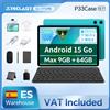Teclast Tablet Teclast P33 Android 15, 10.1 Pollici, Massimo 9 GB RAM, 64 GB ROM, 1280x800 IPS, A333, 5 Core, 6000 mAh, Type-C