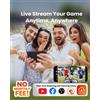 XbotGo Chameleon AI Auto Sports Action Camera - Telecamera 4K 60FPS per calcio e basket con tracciamento del gioco per sport di squadra, streaming live, senza abbonamento, compatibile con iOS e