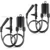 PJFSQAD 2 set di bobina accensione e cappuccio candela adatti for Honda Shadow VLX 600 VT600 1988-2007