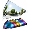 PSLER IC-06 visiera - Icon Airflite Visiera per Casco da Moto, Protezione per Viso, Accessori di Ricambio per Icon Airflite IC-06, Argento