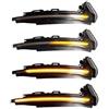 Car Passion Indicatore di direzione Freccia Specchietto laterale LED Compatibile con Audi A1 2010-2018 Luce Dinamico Progressivo Fumè Nero Side Marker Dynamic (A1)