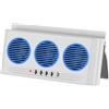 Generico Ventilatore Solare per Auto - Uscite Triple per Radiante con Luce - Ventilatore per Finestrino Auto | Ideale per SUV, Viaggi Strada, Furgoni, Camper