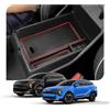 BSTW per Kia Sportage NQ5 2022 2023 2024 2025 2026 Vano Portaoggetti per Bracciolo, per Kia Sportage GT-Line, X-Line, Hybrid, PHEV Contenitore Centrale Organizer Scatola di Immagazzinaggio (Rosso)