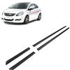 CHROMEMASTER | Modanature Laterali | Compatibile con Opel Corsa D 3 Porte Hatchback/VAN 2006-2013 | Plastica Le Modanature Laterali Proteggono la Vernice Della Portiera Dell'auto da Graffi e Danni