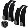 HENGBIRD Gancio per poggiatesta auto, gancio organizer per seggiolino auto/sedile posteriore accessori auto per interni gancio per borsa supporto per borsa (2 confezioni) (nero)
