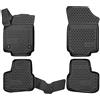 WALSER Tappetini in gomma per auto XTR su misura compatibile con VW Up, 2011 - 2023, Tappetini auto antiscivolo, protezione vano piedi