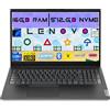 Lenovo Notebook V15 G4, Display 15.6'' Full HD, CPU Intel i3-1315U, Ram 16 GB DDR4 3200MHz, 512 GB SSD NVMe, Windows 11 Pro, Wi-Fi 6, + BT5.2, Gigabit Ethernet, Portatile Pronto All'Uso