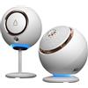 CREATIVE Pebble Nova Altoparlanti premium 2.0 USB-C per computer con Bluetooth 5.3 e illuminazione RGB personalizzabile, audio USB, uscita cuffie, per PC e Mac (Bianco)