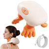 BeFit24 Massaggiatore cervicale 4D senza fili, massaggiatore per collo e spalle con calore (2 livelli) e 3 modalità di massaggio, USB 5 V, 2000 mAh, ricarica rapida, tessuto profondo per impastare