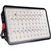 CREATESTAR Faretto Led da Esterno 200W 20000LM, Faretti Led Esterni 3000K Bianco caldo, IP66 Impermeabile Faro Led Esterno per magazzino campo sportivo giardino garage cortile parcheggio