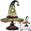 Shenrongtong Lampade per cappelli da stregone, luci a di cappello da mago gotico fatto a mano, lampada da cappello da stregone in, luce notturna unica per l'arredamento della casa camera da letto