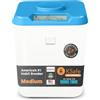 Kitchen Safe - Contenitore con timer, richiudibile (Blue Lid + White Base)
