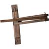 PETSOLA Supporto per Lampada a Sospensione con Corda, Montaggio a Parete, Pratico E Facile Da Installare, in Legno Rustico di, Ideale per Interni, Style B