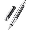 PELIKAN, 817134, penna stilografica Pura, pennino M, cartuccia ad alta capacità Ink Sapphire, colore: antracite, 1 pezzo