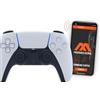 MODDEDZONE Controller wireless per PS5 e PC, con sistema di accensione rapida, anti-rinculo, per controller PS5 e PC, ideale per giochi FPS, colore: bianco