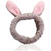 PARENCE.- Comfortabele make-up hoofdband - Rabbit ear design - Universele maat met goede grip - Vrouwen haar douche hoofdband