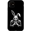 Animali Gotici E Regali Gotici Grunge Custodia per iPhone 11 Coniglio Gotico Raccapricciante, Coniglietto Horror,