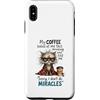 Feline Coffee Vibes Custodia per iPhone XS Max Cranky Cat Coffee No Miracles Umorismo mattutino
