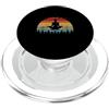 Funny Yoga Meditation, Meditated, Medita Divertente design retrò per istruttori di yoga meditazione PopSockets PopGrip per MagSafe