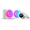 NZXT Kraken Plus 240 RGB - Raffreddamento a liquido CPU AIO 240 mm - Ventola Single-Frame F240 RGB Core - Display LCD quadrato da 1,54 personalizzabile - AMD®- Intel® LGA 1851/1700/1200/115X - Bianco