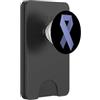 esophageal cancer awareness Nastro di supporto pervinca per la consapevolezza del cancro esofageo PopSockets PopWallet per MagSafe
