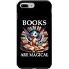Cup Book Dragon Shirt Books are Magic Ph Custodia per iPhone 7 Plus/8 Plus Books are Magical Dragon Book Lover Read Books Happy Dragons