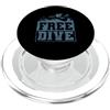 apnoea diving diving water sea lake air Apnea Diving Ocean Immersione Gratuita PopSockets PopGrip per MagSafe