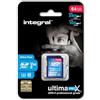 Integral Scheda di memoria SDXC professionale ad alta velocità da 64 GB UHS-II V60 fino a 280 MB in lettura e 100 MB di velocità di scrittura, 1733X SDXC