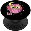 sleep types sleeping owl lark night late Schlaftype - Occhiali da sole con gufo, per notte PopSockets PopGrip Adesivo
