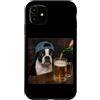 Funny Boston Terrier Dog Drinking Beer M Custodia per iPhone 11 Boston Terrier Bere Birra Divertente Boston Terrier Dog Meme