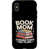 Reading Mother Literature Lover Custodia per iPhone X/XS Libro Mamma Girare Pagine Nessun Piano Lettura Amante